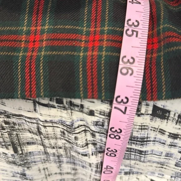 Vintage 80s Plaid Button-Up Dress | Red & Black Tartan | Small - Picture 11 of 11